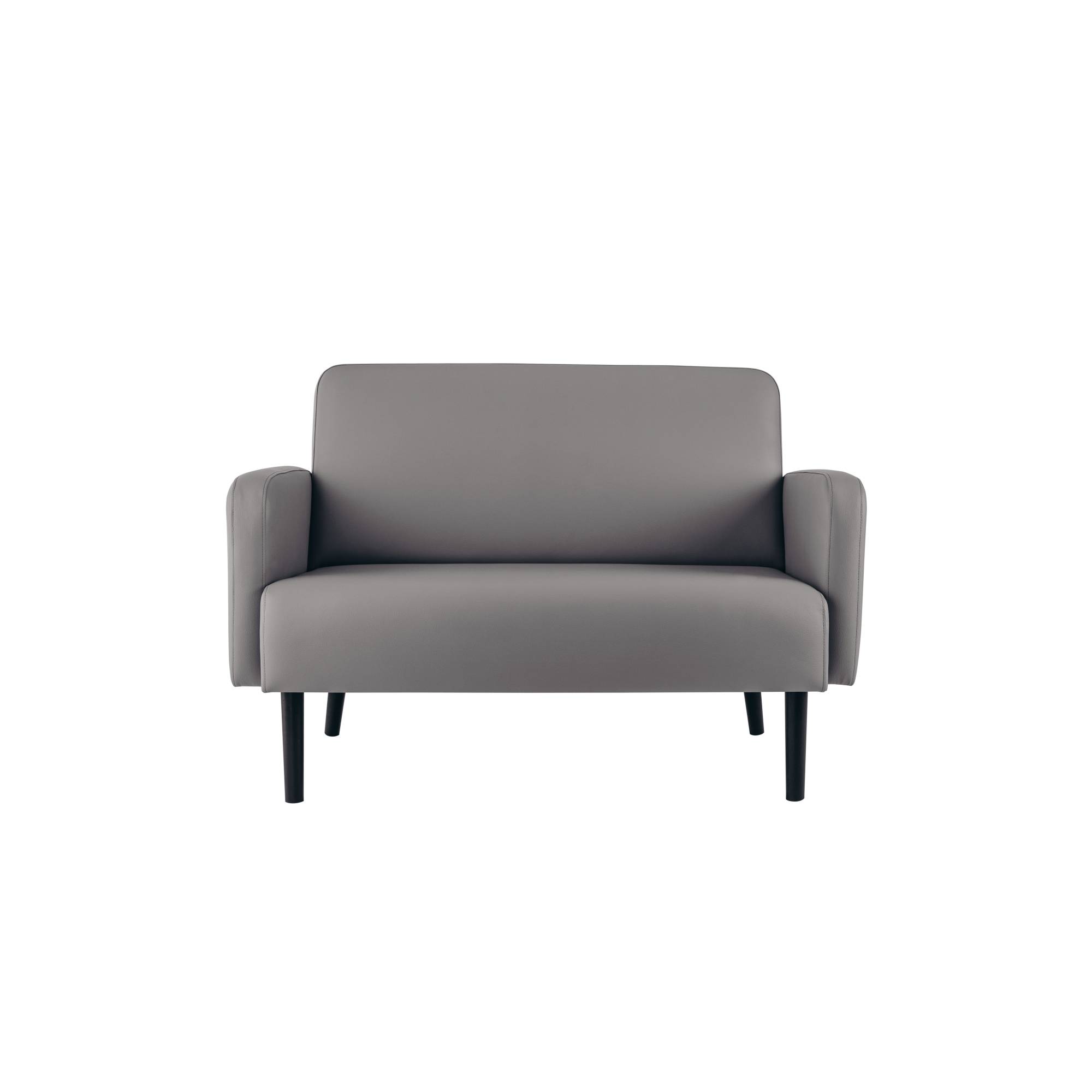 Paperflow Sofa LISBOA LC3PC.01.14 3Sitzer Kunstleder sw/gr