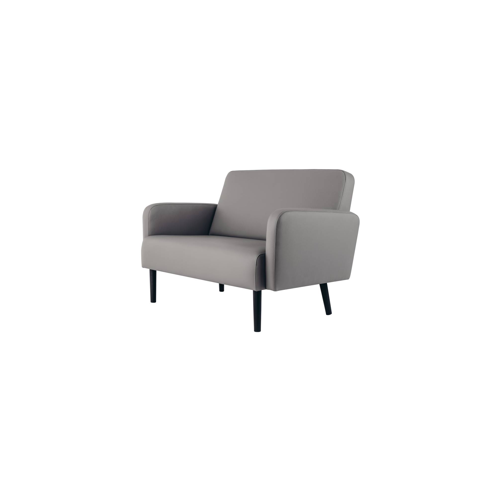 Paperflow Sofa LISBOA LC2PC.01.14 2Sitzer Kunstleder sw/gr