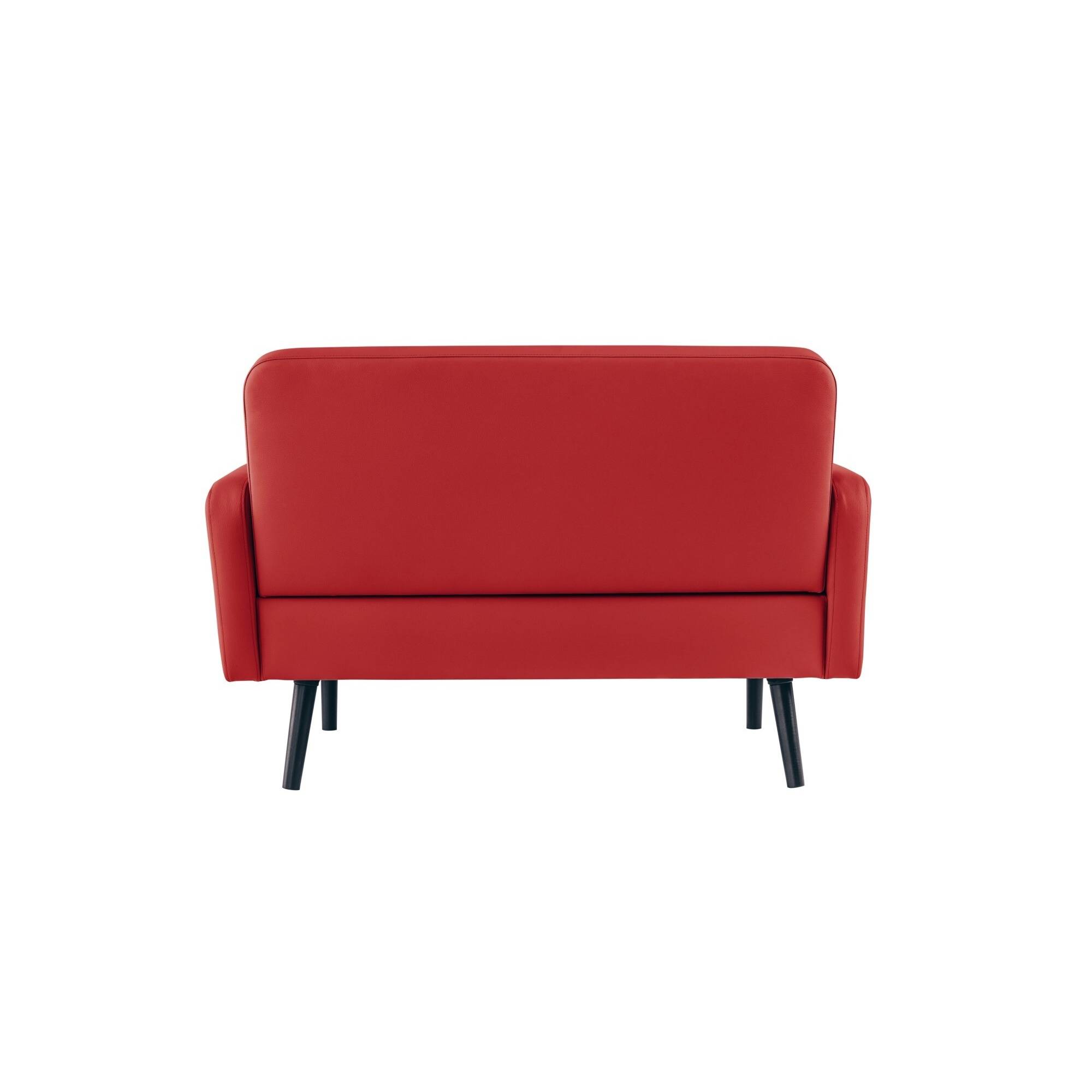Paperflow Sofa LISBOA LC3PC.01.18 3Sitzer Kunstleder sw/rt