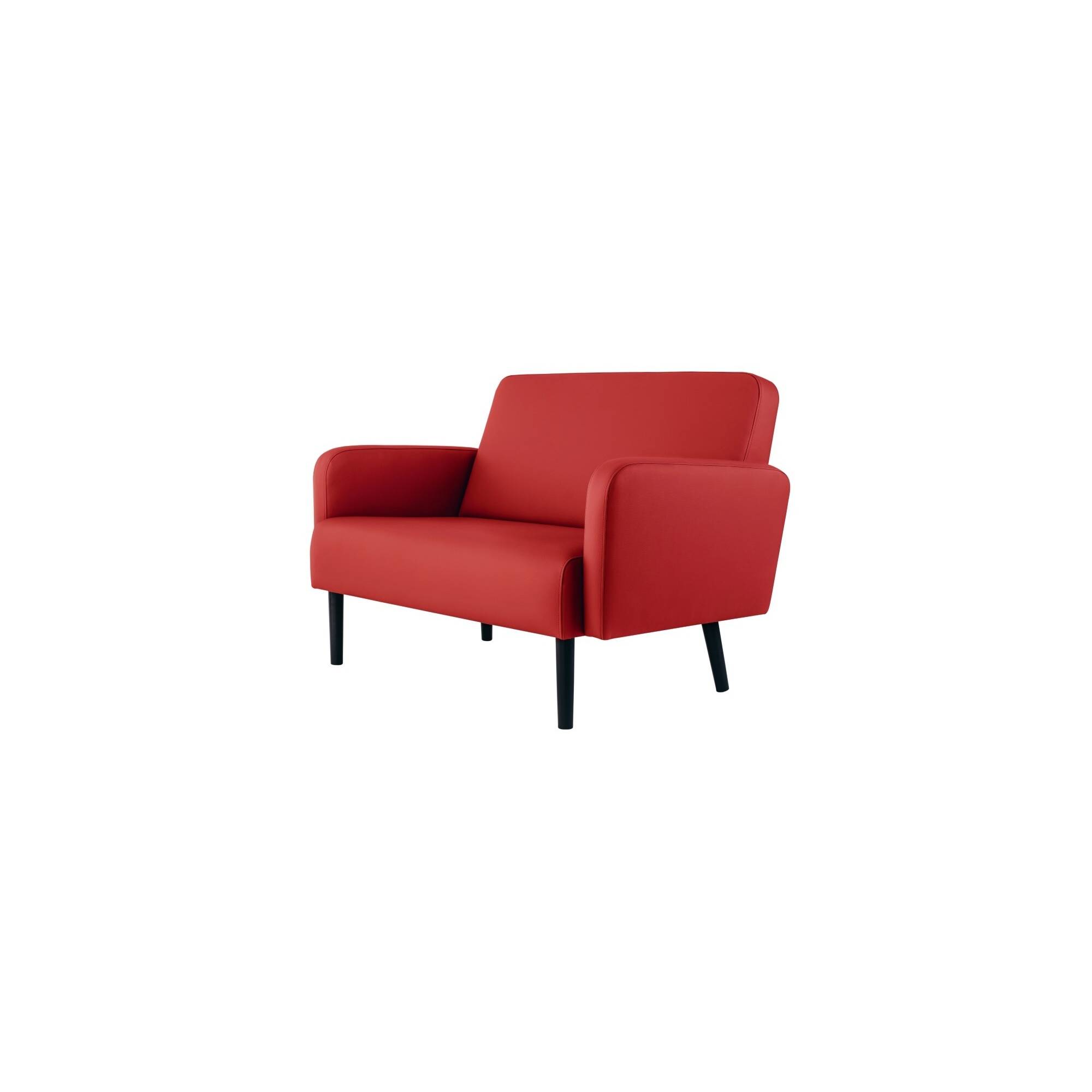 Paperflow Sofa LISBOA LC2PC.01.18 2Sitzer Kunstleder sw/rt