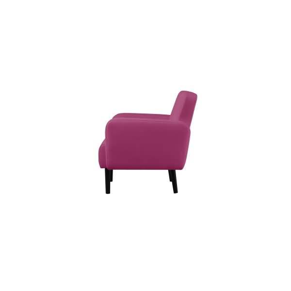 Sofa LISBOA LC2PC.01.19 2 Sitzer Kunstleder schwarz/lila
