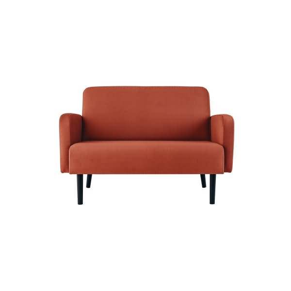 Sofa LISBOA LC2PT.01.27 2 Sitzer Stoff schwarz/rost