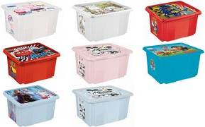keeeper Aufbewahrungsbox karolina ''Peppa'', 24 Liter Dreh-/Stapelbox mit Deckel, aus PP, natur-transparent, mit