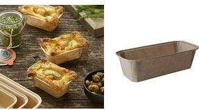 PAPSTAR Backform ''pure'', eckig, 167 ml, braun aus Pergamentpapier mit Silikonschicht, gefriergeeignet,