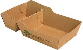 PAPSTAR Pommes-Frites-Tray ''pure'', Maße: 155 x 85 x 35 mm aus ungebleichtem, FSC-zertifizeirtem Frischfaserkarton,