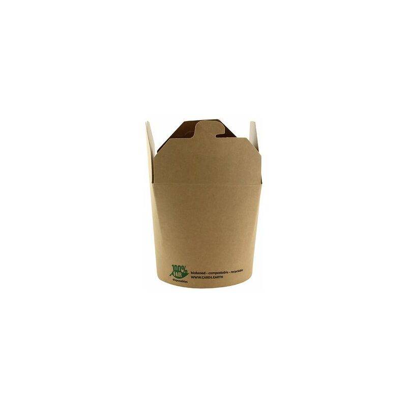 PAPSTAR Snackbox "pure", eckig, 760 ml, braun