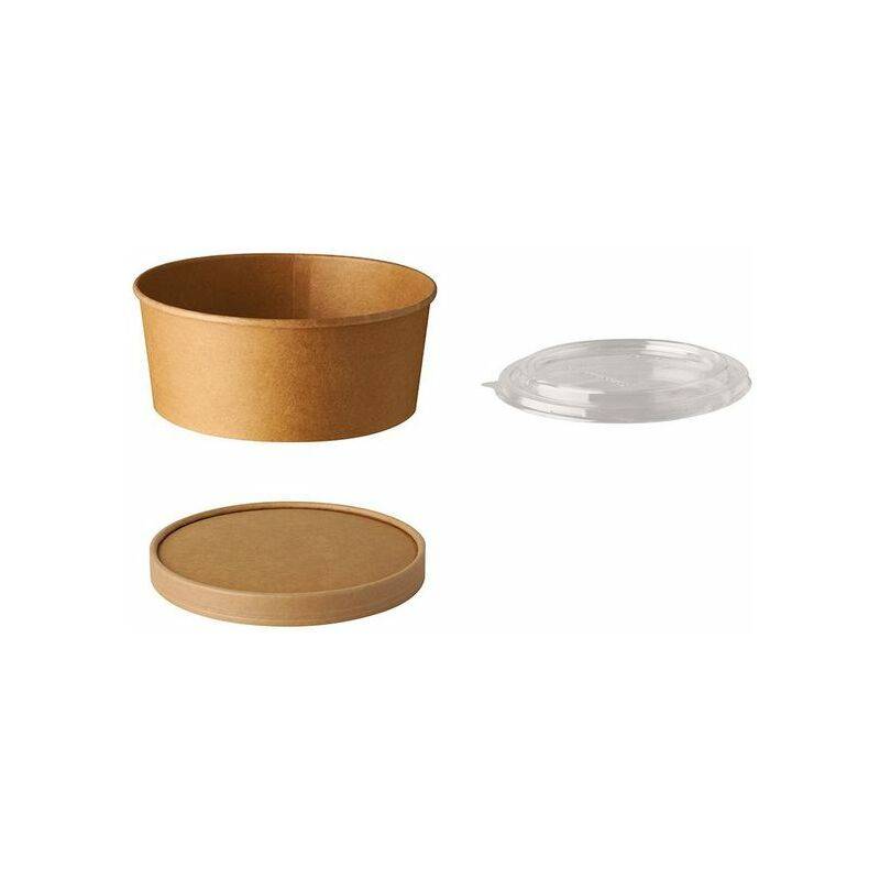 PAPSTAR Salatschale "pure", rund, 1.000 ml, braun