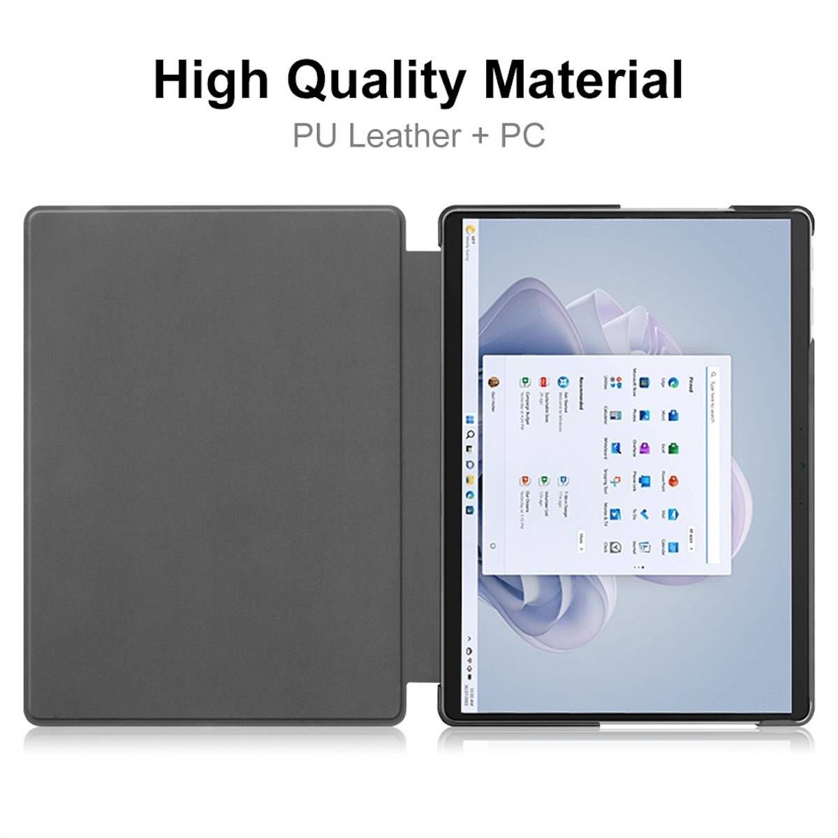 Für Microsoft Surface Pro 9 3folt Wake UP Smart Cover Tablet Tasche Etuis Hülle Case Schutz Blau