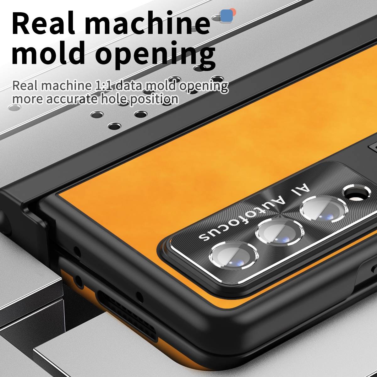 Für Samsung Galaxy Z Fold4 5G All-inclusive 360 Grad Napa Magnetische Handy Tasche Etuis Gelb Neu