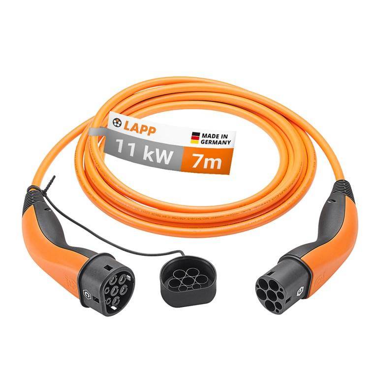 LAPP MOBILITY Ladekabel Typ 2, bis zu 11 kW, 7 m, Orange