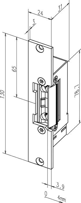 Fluchttüröffner 332.80 100 mA:24 V/200 mA ASSA ABLOY