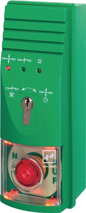 Steuerterminal m.integrierter Stromversorgung signalgrün RAL 6032 ASSA ABLOY