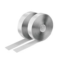 LogiLink Selbstklebendes Klettband-Set, weiß, 25 mm breit, Rolle, 5 m, Kabelbinder mit Klettverschluss, Weiß, 5000 mm, 2