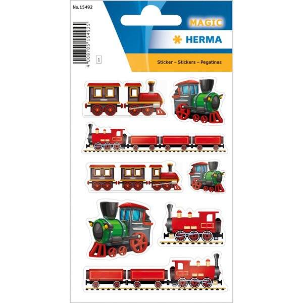 Schmucketikett MAGIC Eisenbahn Folie 1 Bl 1 Pack
