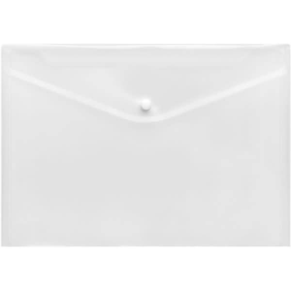 Dokumentenmappe A4 PP Druckknopf neutral transparent
