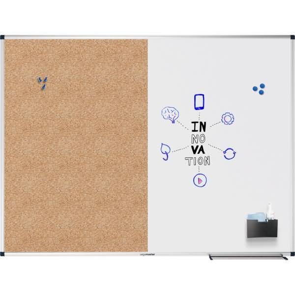 Kombiboard Unite Kork/Whiteboard 90x120cm