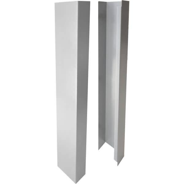 Beinverblendung mit Kabelschacht silber VE=2 Stück