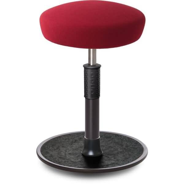 Sitz- Stehhocker Free Regular Hutsitz Gestrick Dunkelrot schwarz /schwarz