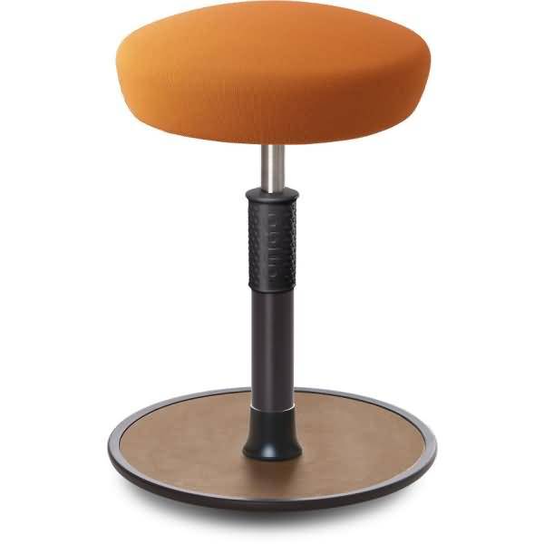 Sitz- Stehhocker Free Regular Hutsitz Gestrick Orange schwarz /Natur