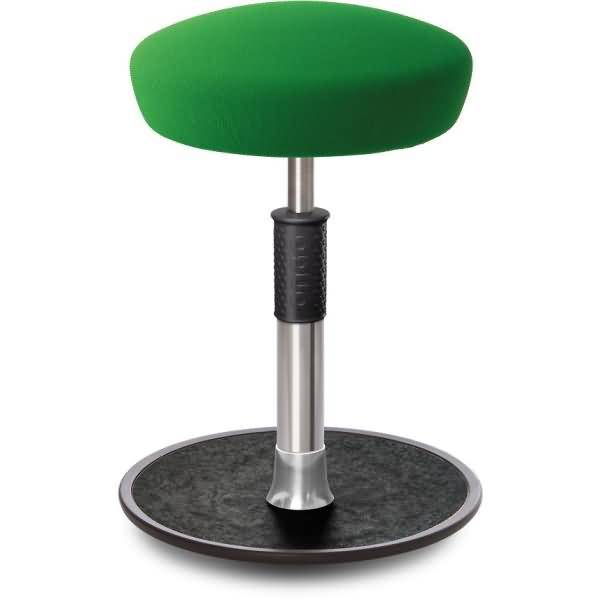 Sitz- Stehhocker Free Regular Hutsitz Gestrick Grün chrom /schwarz