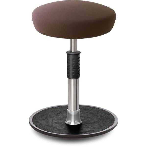 Sitz- Stehhocker Free Regular Hutsitz Gestrick Braun chrom /schwarz