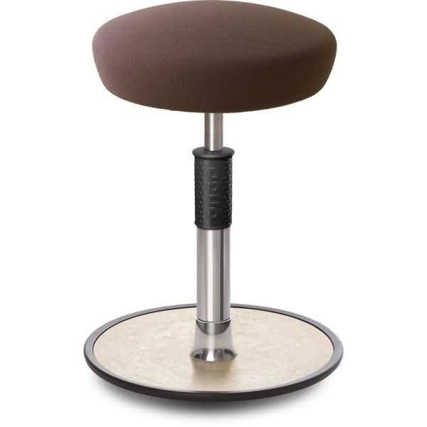 Sitz- Stehhocker Free Regular Hutsitz Gestrick Braun chrom /cremeweiß