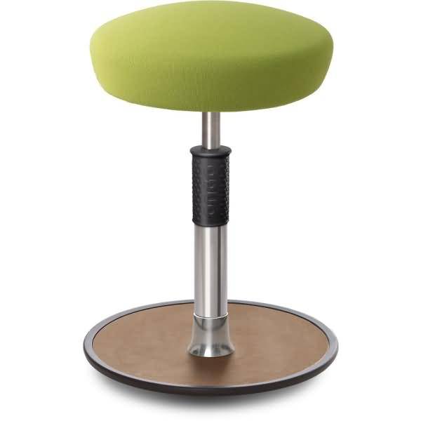 Sitz- Stehhocker Free Regular Hutsitz Gestrick Hellgrün chrom /Natur