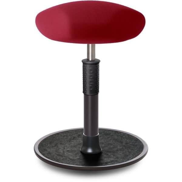 Sitz- Stehhocker Free Regular Triangel Gestrick Dunkelrot schwarz /schwarz