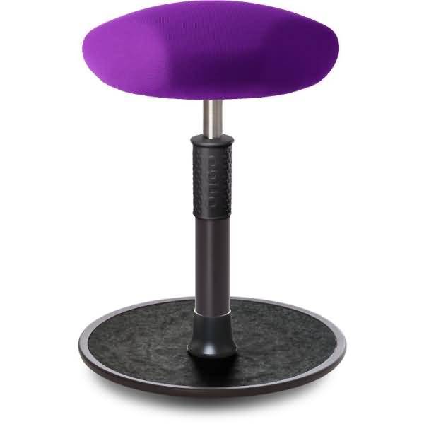 Sitz- Stehhocker Free Regular Triangel Gestrick Purpur schwarz /schwarz