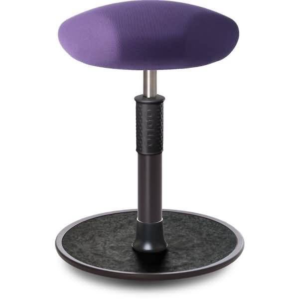 Sitz- Stehhocker Free Regular Triangel Gestrick Lila schwarz /schwarz