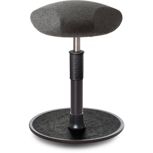 Sitz- Stehhocker Free Regular Triangel kvadrat Divina Mel. Grau schw. /schw.