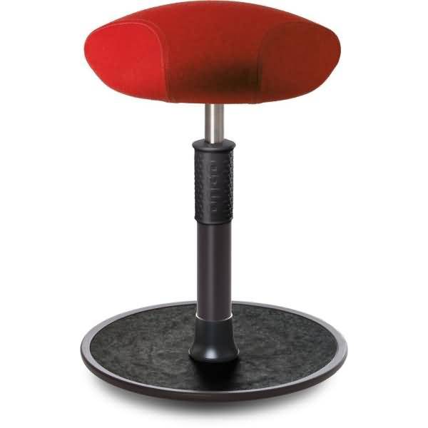 Sitz- Stehhocker Free Regular Triangel kvadrat Divina Mel. Rot schw. /schw.