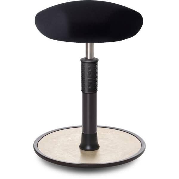 Sitz- Stehhocker Free Regular Triangel Gestrick schwarz schwarz /cremeweiß