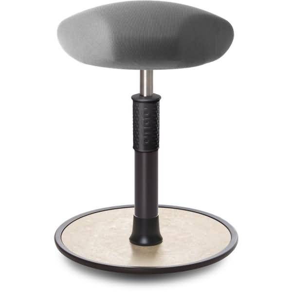 Sitz- Stehhocker Free Regular Triangel Gestrick Grau schwarz /cremeweiß