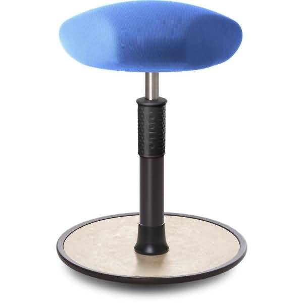 Sitz- Stehhocker Free Regular Triangel Gestrick Hellblau schwarz /cremeweiß