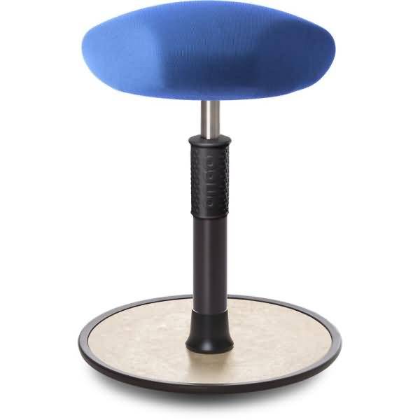 Sitz- Stehhocker Free Regular Triangel Gestrick blau schwarz /cremeweiß