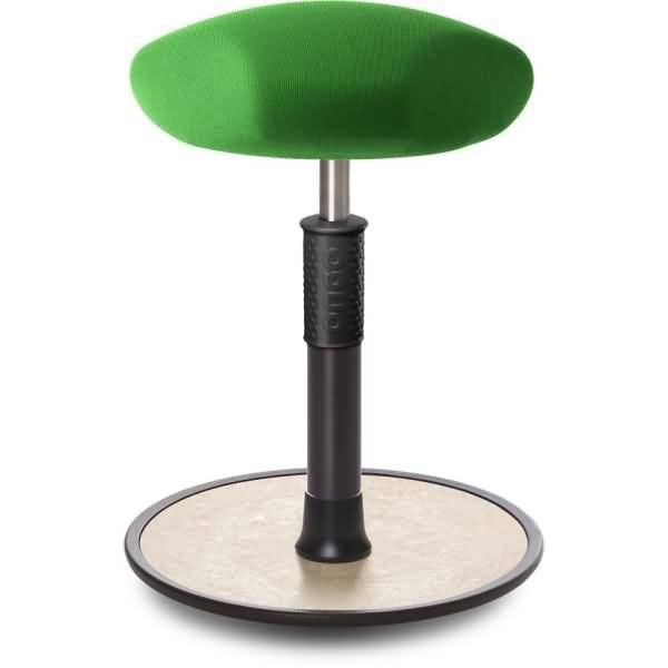 Sitz- Stehhocker Free Regular Triangel Gestrick Grün schwarz /cremeweiß