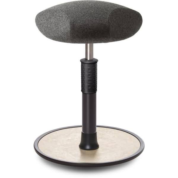 Sitz- Stehhocker Free Regular Triangel kvadrat Divina Mel. Grau schw. /creme