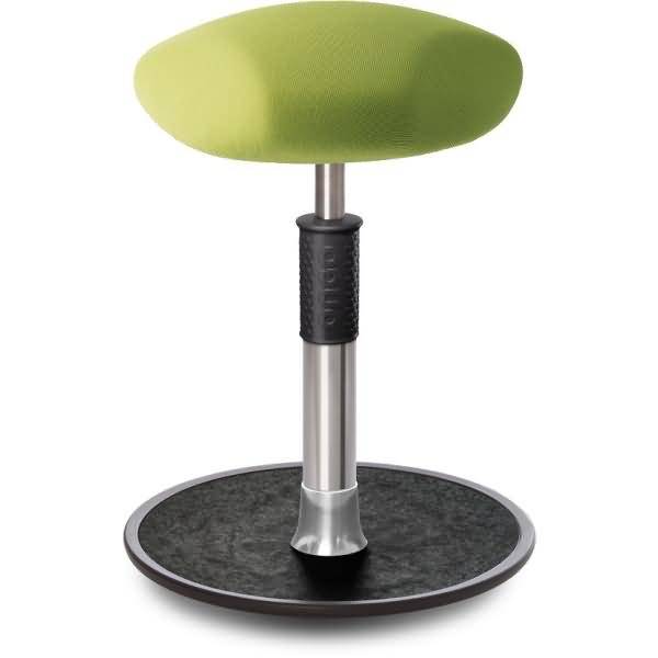 Sitz- Stehhocker Free Regular Triangel Gestrick Hellgrün chrom /schwarz
