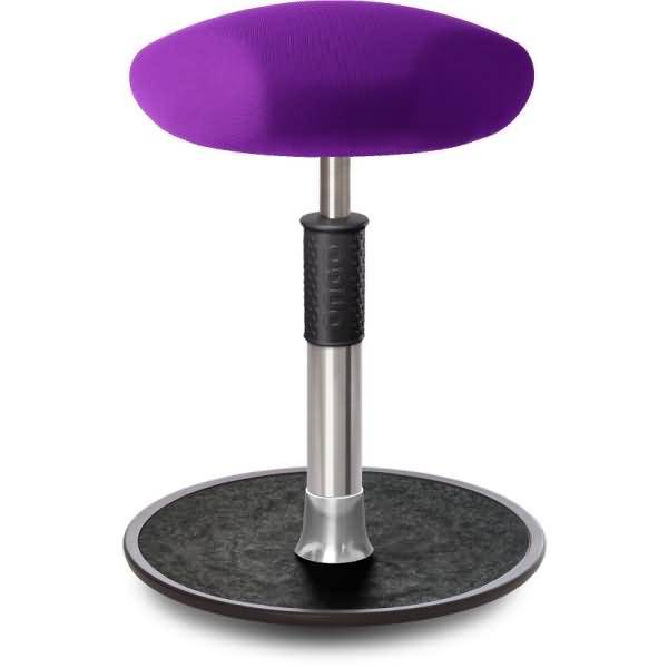 Sitz- Stehhocker Free Regular Triangel Gestrick Purpur chrom /schwarz