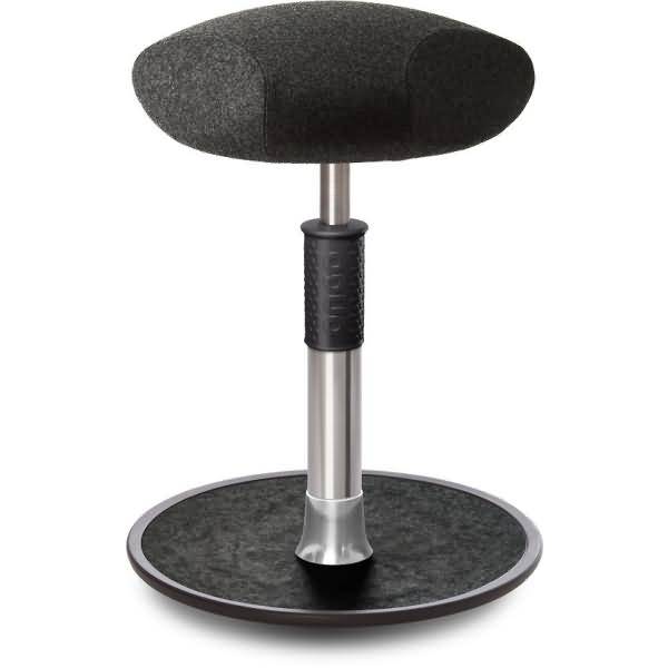 Sitz- Stehhocker Free Regular Triangel kvadrat Divina Anthrazit chr. /schw.