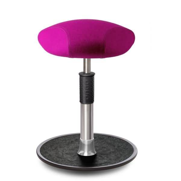 Sitz- Stehhocker Free Regular Triangel kvadrat Divina Mel. Pink Chrom /schw.