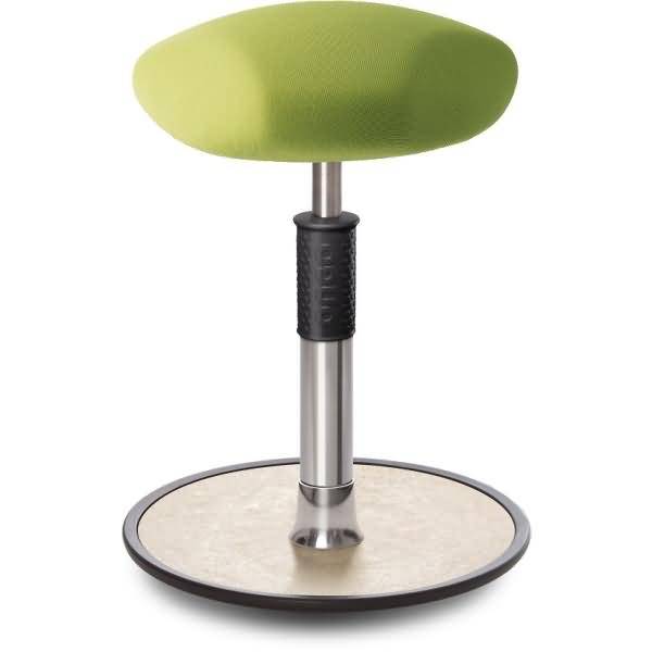 Sitz- Stehhocker Free Regular Triangel Gestrick Hellgrün chrom /cremeweiß