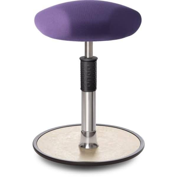 Sitz- Stehhocker Free Regular Triangel Gestrick Lila chrom /cremeweiß