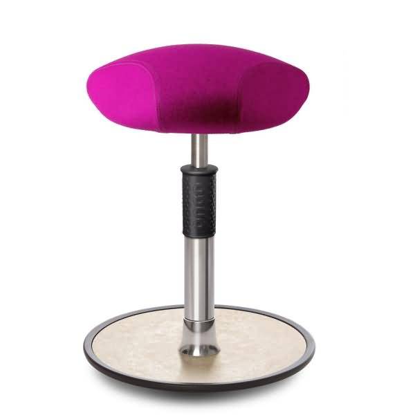Sitz- Stehhocker Free Regular Triangel kvadrat Divina Mel. Pink Chrom /creme