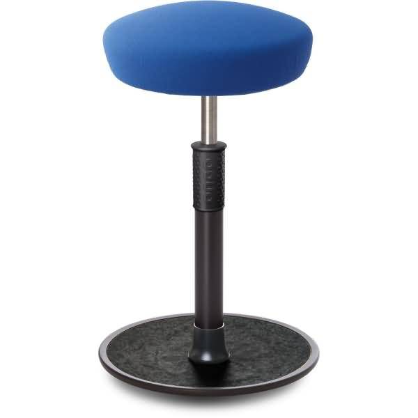 Sitz- Stehhocker Free Tall Hutsitz Gestrick Blau schwarz /schwarz
