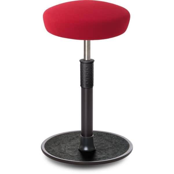 Sitz- Stehhocker Free Tall Hutsitz Gestrick Rot schwarz /schwarz