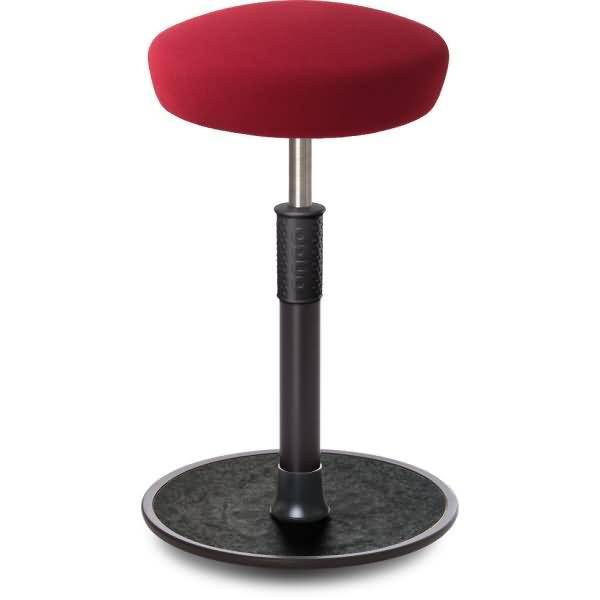 Sitz- Stehhocker Free Tall Hutsitz Gestrick Dunkelrot schwarz /schwarz