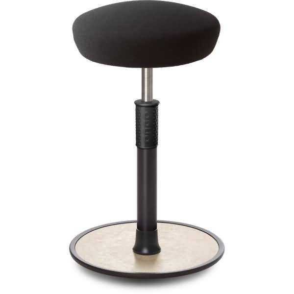 Sitz- Stehhocker Free Tall Hutsitz Gestrick schwarz schwarz /cremeweiß