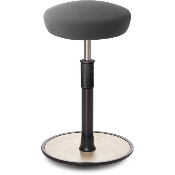 Sitz- Stehhocker Free Tall Hutsitz Gestrick Grau schwarz /cremeweiß